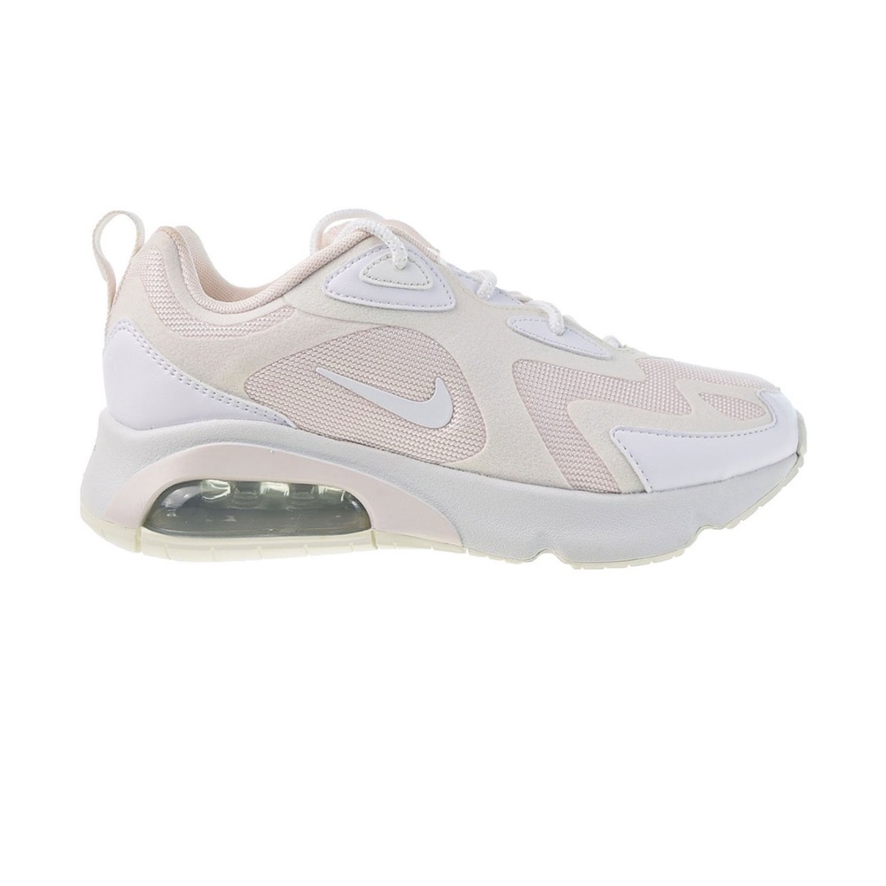 Nike White and Pink Air Max Sneakers